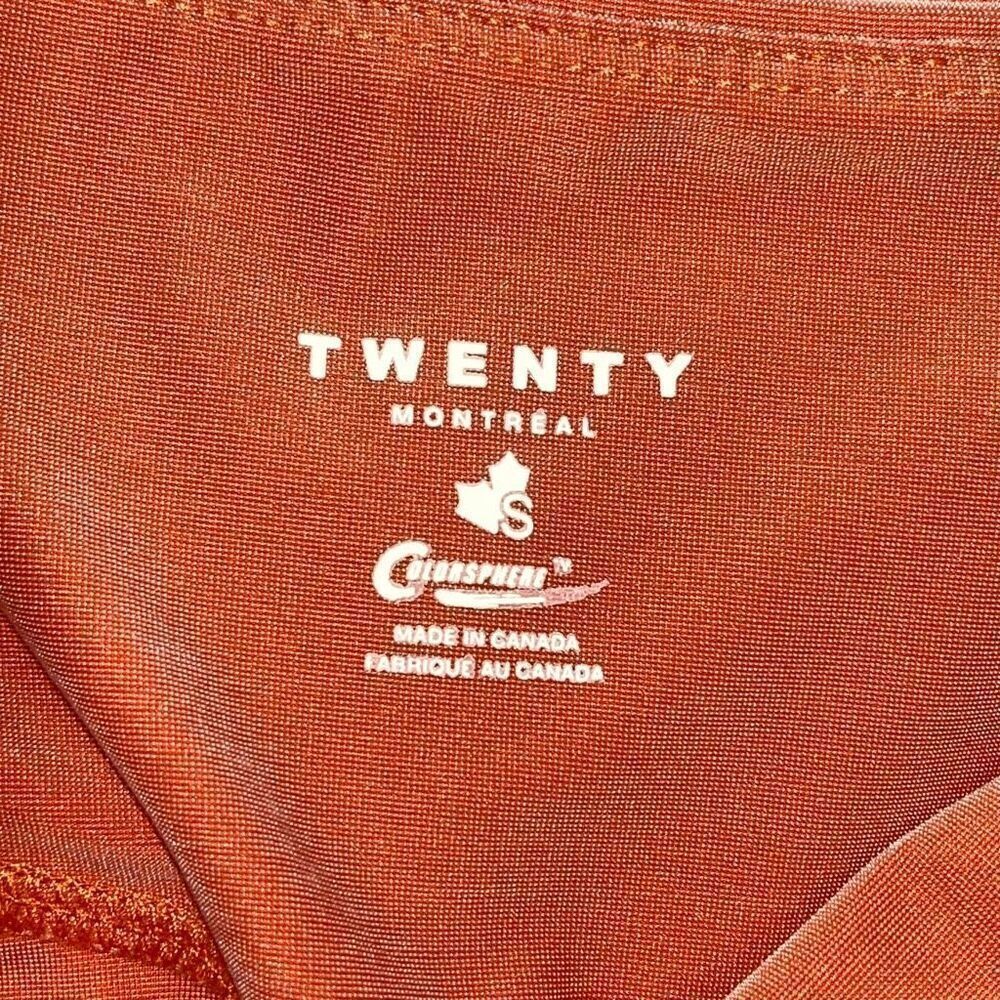 TWENTY HOT CORAL SKY HIGH WAIST LEGGINGS SMALL - Picture 4 of 5